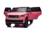 2-persoons Range Rover, 24 volt elektrische kinderauto, MP4-scherm, rubberen banden, leder zitting - Afbeelding 2