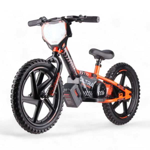 24 volt elektrische balance bike met 16 inch wielen, elektrische motor - oranje