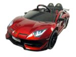 Lamborghini Aventador SVJ, 12 volt elektrische kinderauto met echte vleugeldeuren!