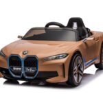 BMW i4, elektrische kinderauto, 12v, leren zitje, muziekmodule en meer!