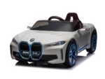 BMW i4, elektrische kinderauto, 12v, leren zitje, muziekmodule en meer!
