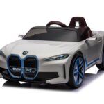 BMW i4, elektrische kinderauto, 12v, leren zitje, muziekmodule en meer!