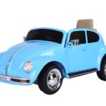 Volkswagen Beetle Oldtimer, 12 volt kinderauto met rubberen banden en meer!