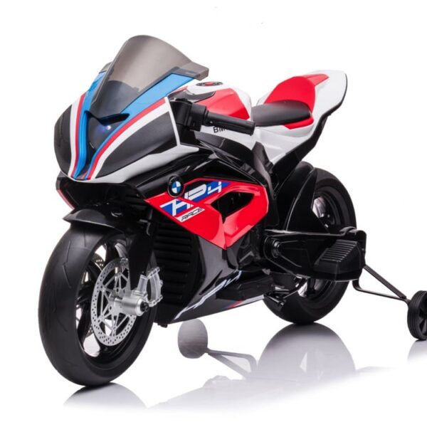 BMW HP4, 12v Kinder Accu Motor met rubberen banden en meer
