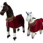 Paardendeken t.b.v. MY PONY speelgoed paarden  (rood)