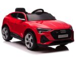 Audi e-tron ,12 volt elektrische kinderauto met rubberen banden, leder zitje en meer! - Afbeelding 6
