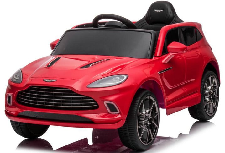S310-red-0.jpg Aston Martin 12v elektrische kinderauto met rubberen banden, leder zitje en meer! - Afbeelding 1