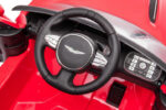 Aston Martin 12v elektrische kinderauto met rubberen banden, leder zitje en meer! - Afbeelding 7