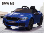 BMW M5, Leder zitje, Rubberen banden, Kinder Accu Auto! - Afbeelding 7