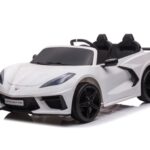 Corvette Stingray, 2-persoons elektrische kinder voertuig, 12 volt met rubberen banden, leder zitje en meer!