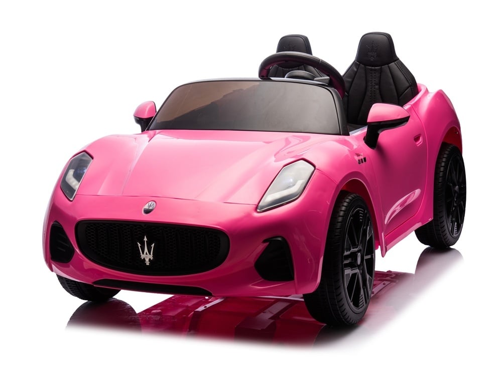 XB-1088-pink-0.jpg Maserati GranTurismo Folgore 2-zitter, 12 volt kinderauto met rubberen banden en meer! - Afbeelding 1