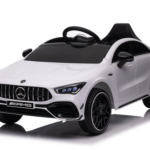 Mercedes CLA 45 S AMG Elektrische Kinderauto 12 volt elektrische kinderauto met rubberen banden, leder zitje en meer!