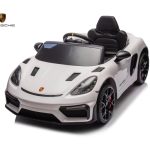 Porsche Spyder Rs, 12 Volt Kinder Accu Auto, Rubberen Banden, Leder Zitje En Meer!