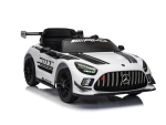 Mercedes-Benz Gt3 Amg 12 Volt Elektrische Kinderauto Met Rubberen Banden, Leder Zitje En Meer! - Afbeelding 2