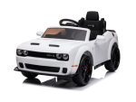 Dodge Challenger Srt, 12 Volt Elektrische Kinderauto, Leder Zitje, Rubberen Banden, Kinder Accu Auto!