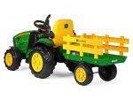 John Deere Kinder Tractor + Aanhanger, 2 X 12 Volt Motoren Met Afstandsbediening - Afbeelding 4