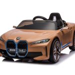Bmw I4, Elektrische Kinderauto, 12V, Leren Zitje, Muziekmodule En Meer!