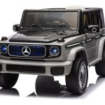 Mercedes Benz Eqg, 12 Volt Elektrische Kinderauto Met Rubberen Banden, Leder Zitje En Meer!