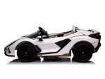Lamborghini Sian, 2-Persoons 24 Volt Elektrische Kinderauto Met Rubberen Banden, Leder Zitje En Meer - Afbeelding 3