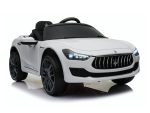 Maserati Ghibli, 12V Elektrische Kinderauto, Rubberen Banden, Leder Zitje. - Afbeelding 2