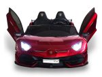 Lamborghini Aventador, 2-Persoons 24 Volt Elektrische Kinderauto Met Rubberen Banden, Leder Zitje! - Afbeelding 3