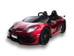 Lamborghini Aventador, 2-Persoons 24 Volt Elektrische Kinderauto Met Rubberen Banden, Leder Zitje!