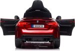 Bmw M4, 12 Volt Elektrische Kinderauto, Leder Zitje, Rubberen Banden, Kinder Accu Auto! - Afbeelding 6