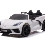 Corvette Stingray, 2-Persoons Elektrische Kinder Voertuig, 12 Volt Met Rubberen Banden, Leder Zitje En Meer!