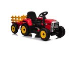Tractor Rood, 2X 12 Volt Motoren, Elektrische Kindertractor. - Afbeelding 3